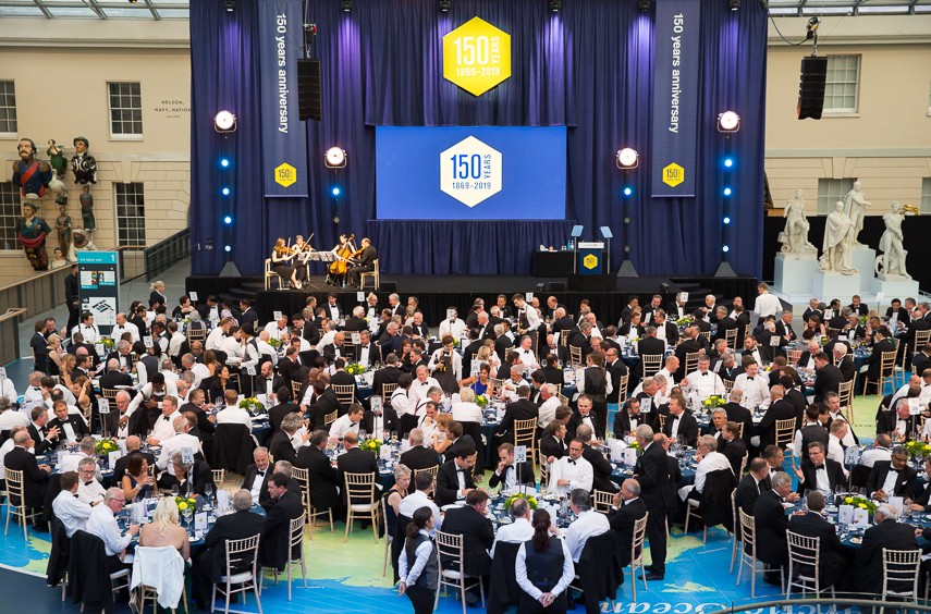 London corporate event photographer for black tie gala dinner